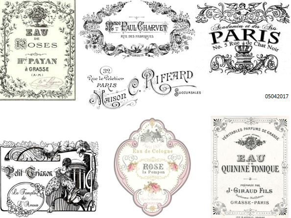 VinTaGe FRenCh AdVerTiSinG LaBeLs SHaBbY WaTerSLiDe DeCALs #3 | Designs ...