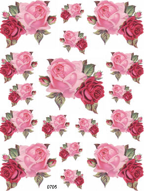 ShaDeS oF PiNk DouBLe RoSeS ShaBbY DeCALs | Designs by Iris