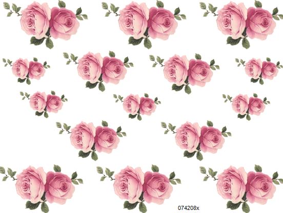 FLuFFy SoFT PinK SHaBbY RoSeS WaTerSLiDe DeCALs *ChiC* | Designs by Iris